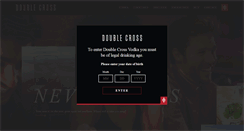 Desktop Screenshot of doublecrossvodka.com